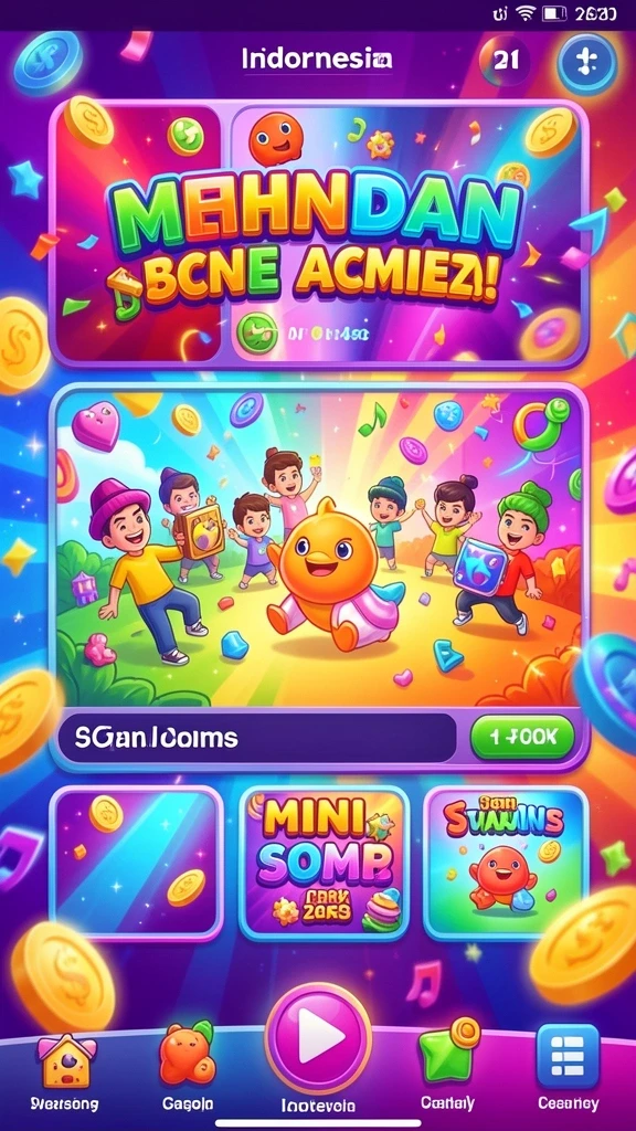 Tampilan awal game 7CONE yang menarik.