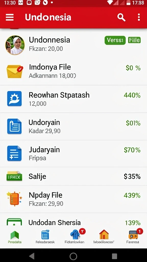 Beragam pilihan permainan dengan fitur bonus.