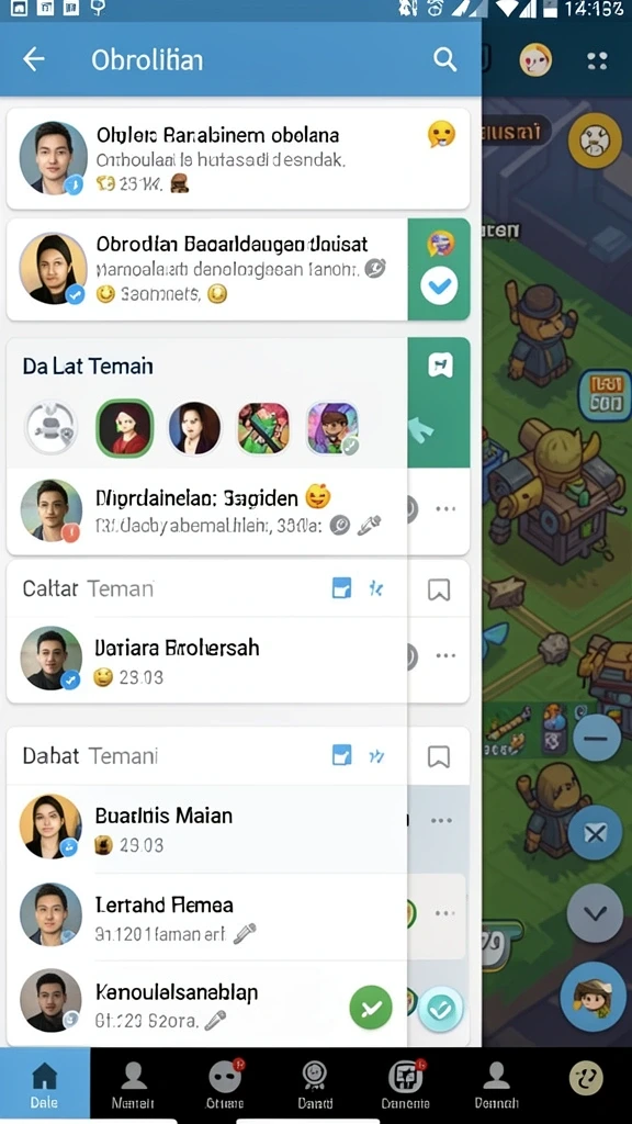 Tangkapan layar menampilkan aksi seru dalam game BOS01.