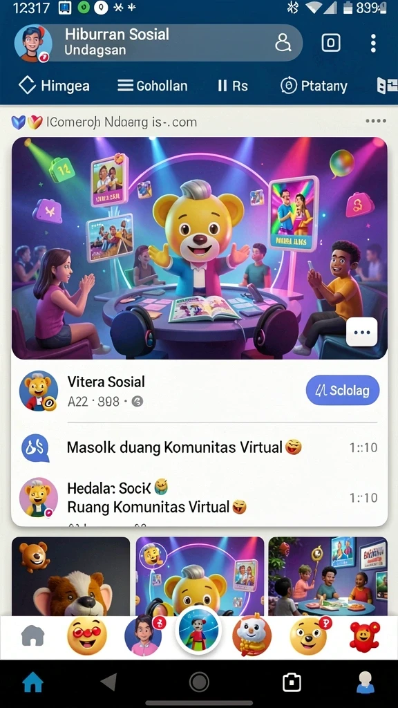 Karakter unik yang bisa dipilih dalam permainan.