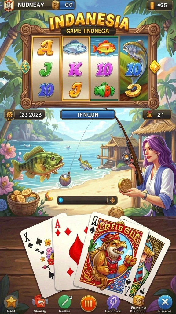 Screenshot aplikasi DEWA777 dengan pilihan permainan yang beragam.