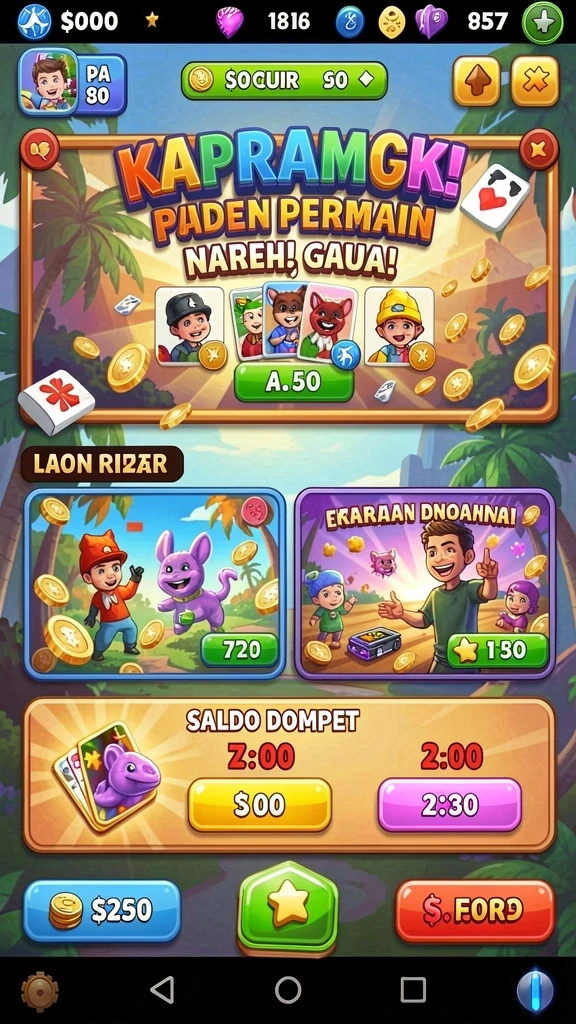 Desain grafis yang memukau dalam setiap level.