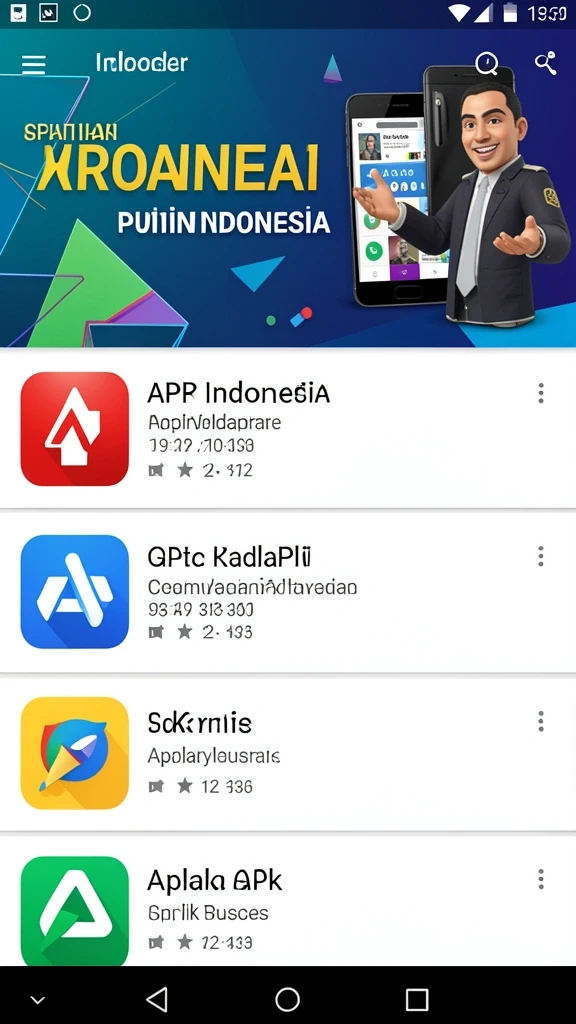 Tampilan menu utama F7F7 yang menarik dan mudah dinavigasi.