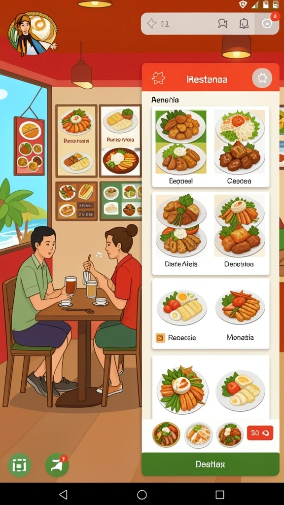 Tampilan antarmuka pengguna GOJEKVIP yang intuitif.