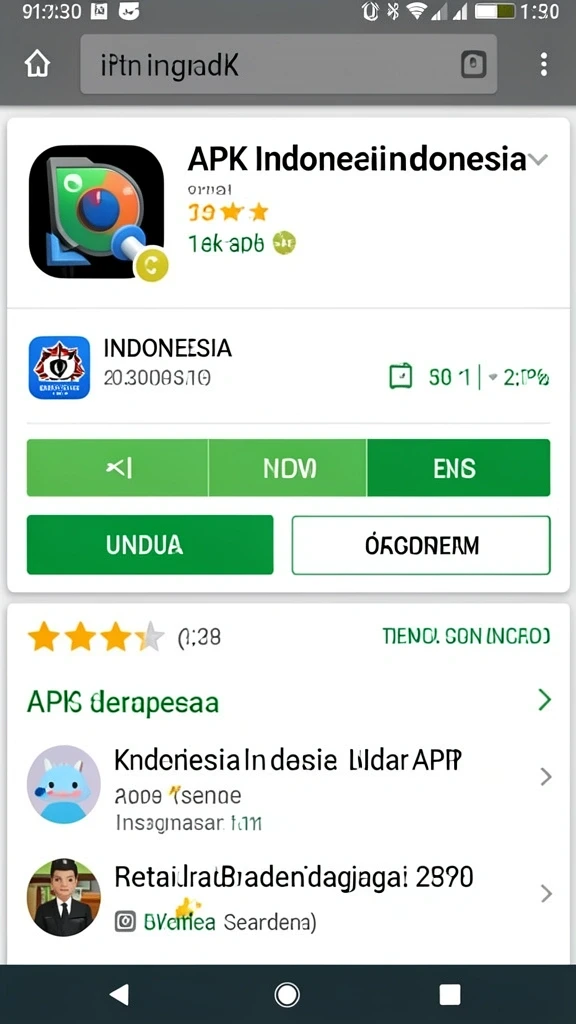 Menu pilihan level yang sederhana dan mudah dinavigasi.
