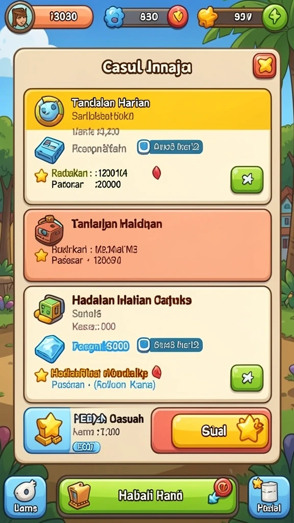 Tampilan antarmuka yang menarik dan user-friendly.