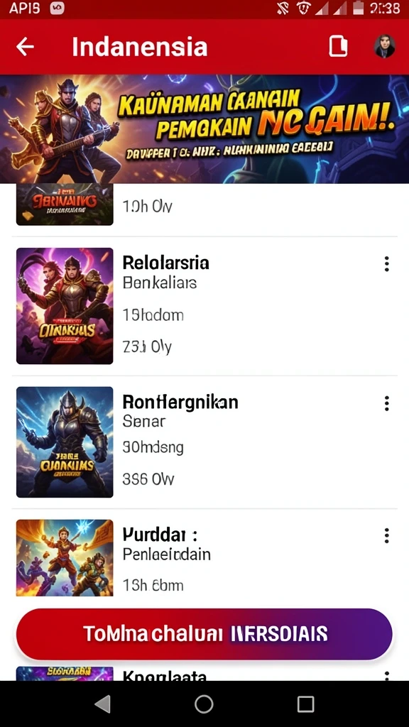 Tampilan menarik saat bermain level pertama.