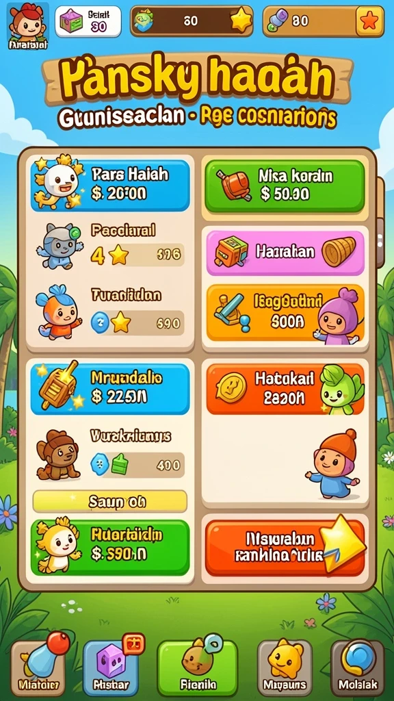 Berbagai karakter dengan kemampuan unik.