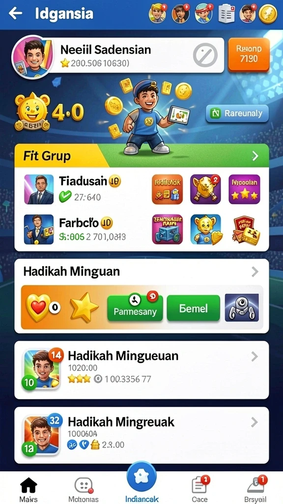 Tampilan antarmuka MERDEKA138 yang menarik dan mudah digunakan.