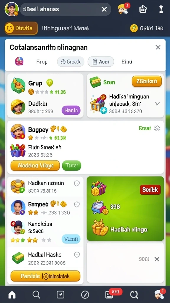 Pengalaman bermain yang adiktif dan seru.
