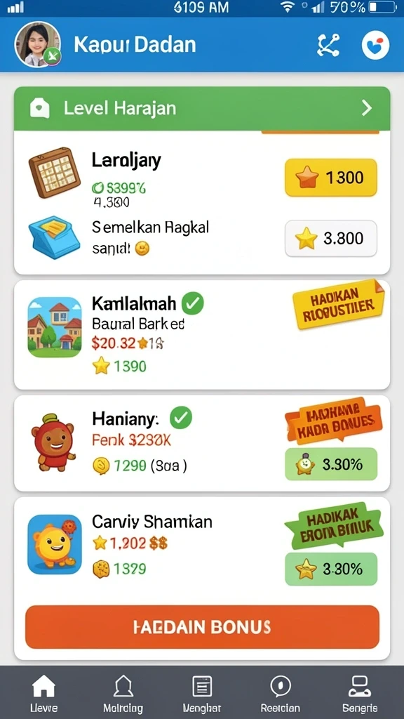 Tampilan antarmuka utama yang menarik.