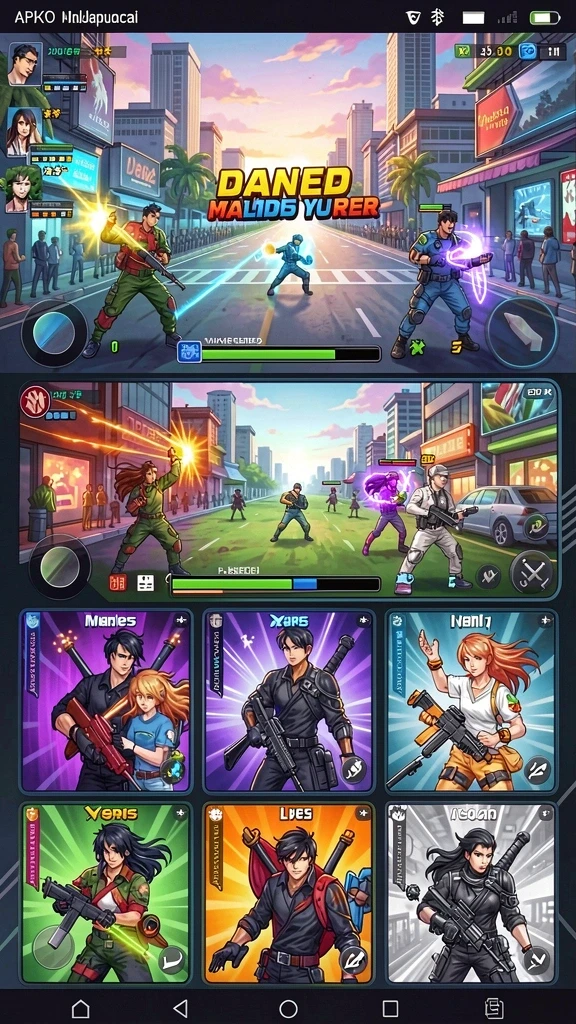 Tampilan awal game yang menarik dan mudah dinavigasi.