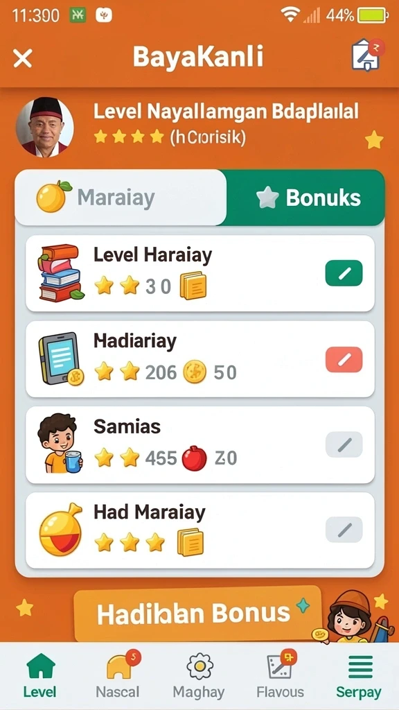 Beragam jenis permainan yang tersedia untuk semua pengguna.