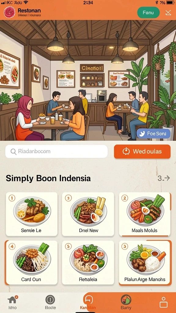 Fitur live chat untuk berinteraksi dengan pemain lain.