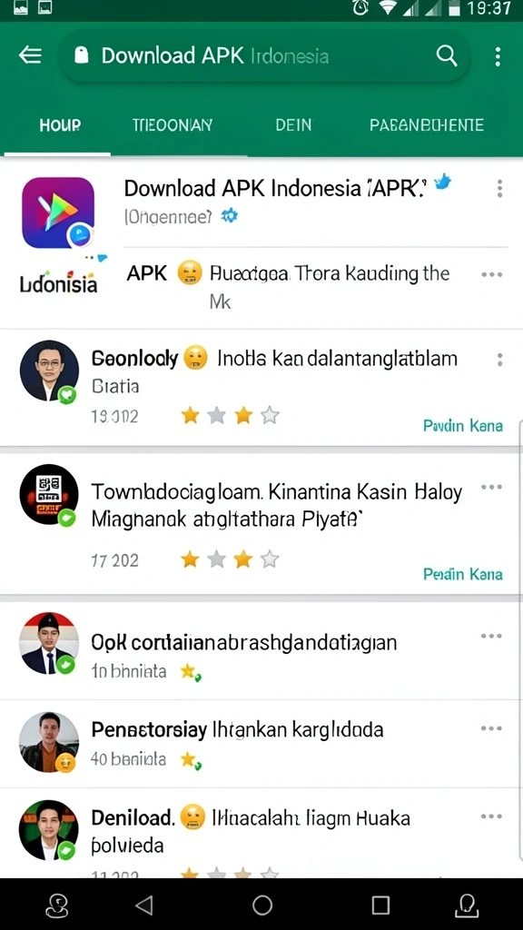 Tangkapan layar menunjukkan level penuh warna yang menarik perhatian.
