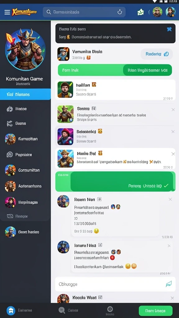 Komunitas yang aktif dan interaktif.