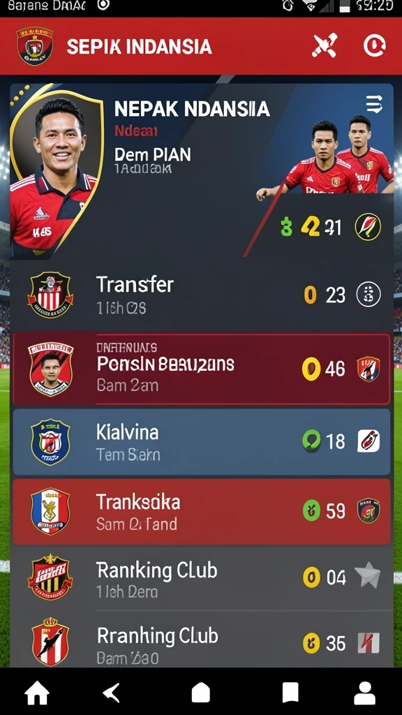 Tampilan antarmuka utama yang menarik dan interaktif.