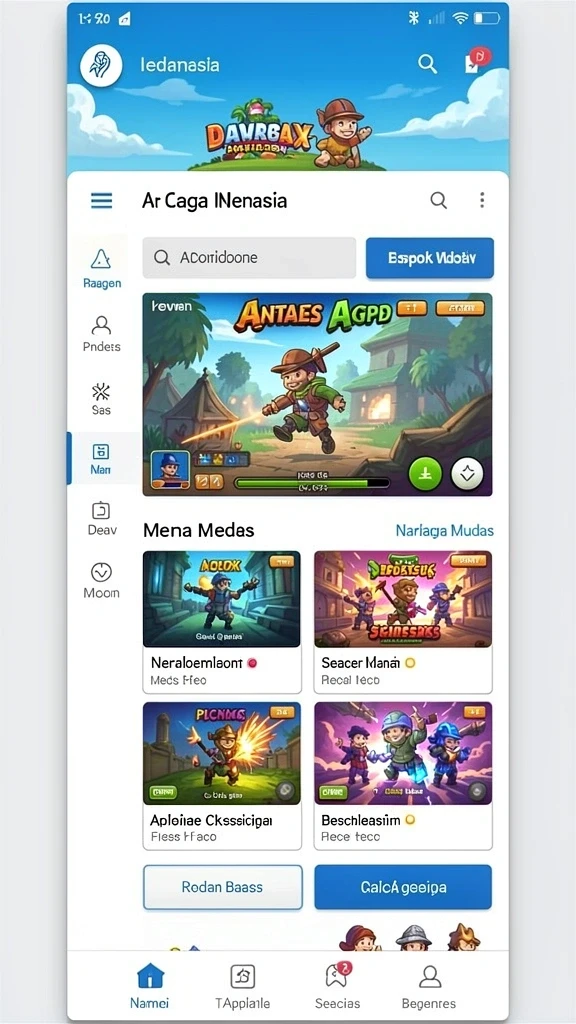 Screenshot aksi seru di salah satu level permainan.