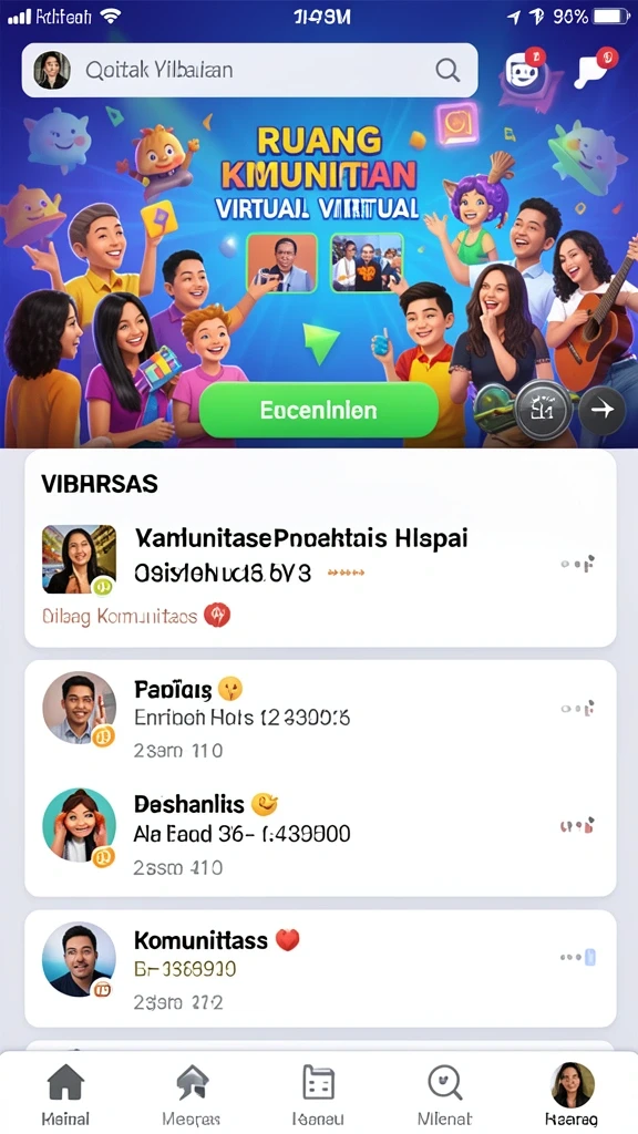Tampilan antarmuka yang modern dan menarik.