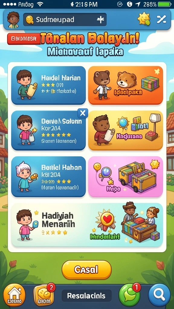 Fitur multiplayer yang memungkinkan bersaing dengan teman.