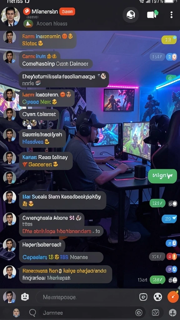 Tampilan awal game dengan desain yang menarik.