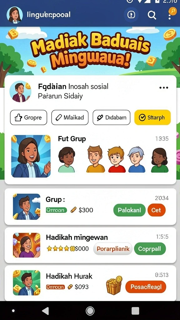Tampilan grafis yang memukau dan penuh warna.