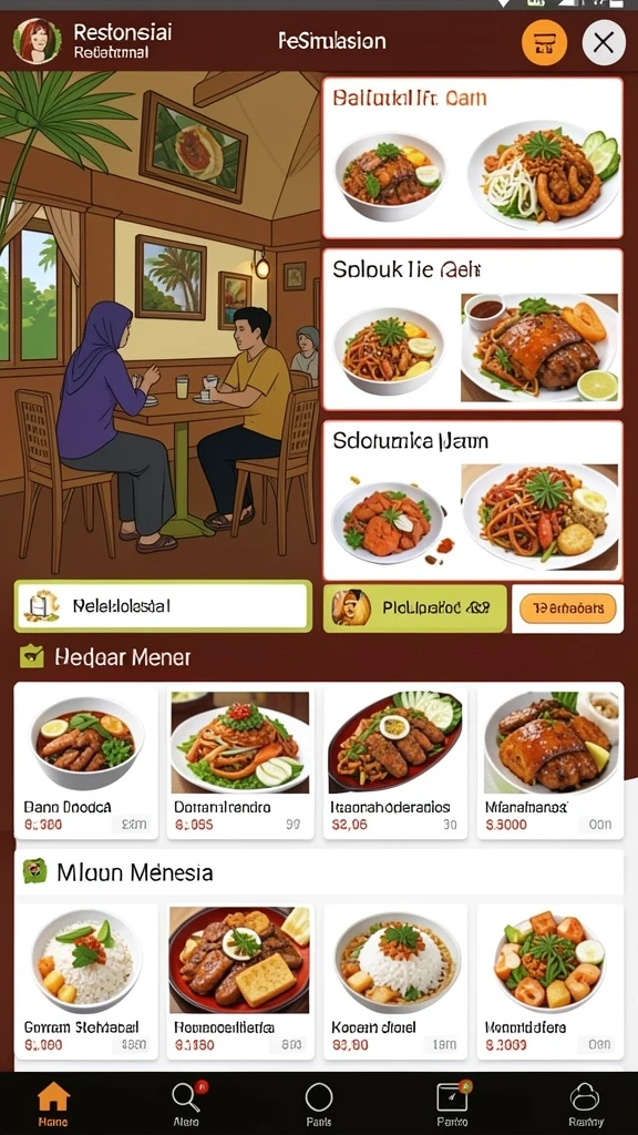 Mode permainan yang beragam dan seru.